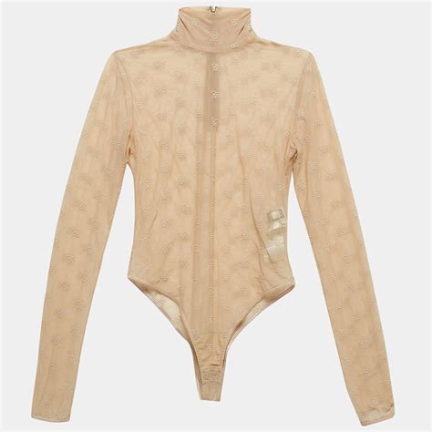 fendi beige bodysuit